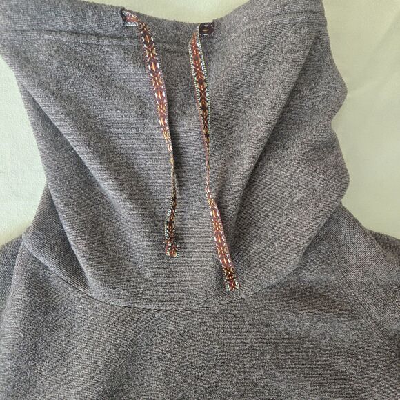 Sherpa Adventure Gear Heathered Brown Cowl Neck Hoodie – S – Made in Nepal –... - Picture 6 of 10